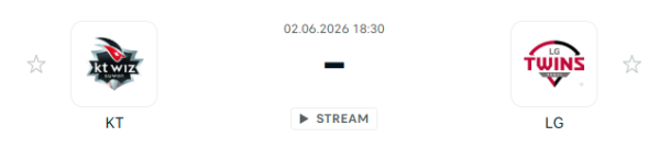 [대한민국 KBO] 2026년06월02일 kt wiz vs LG 트윈스 분석 중계